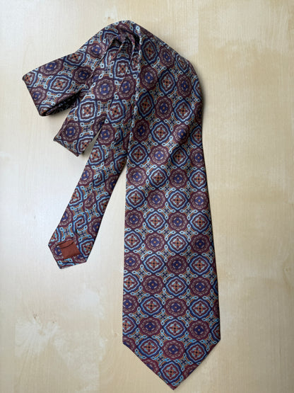 Cravatta fantasia rosette mandala