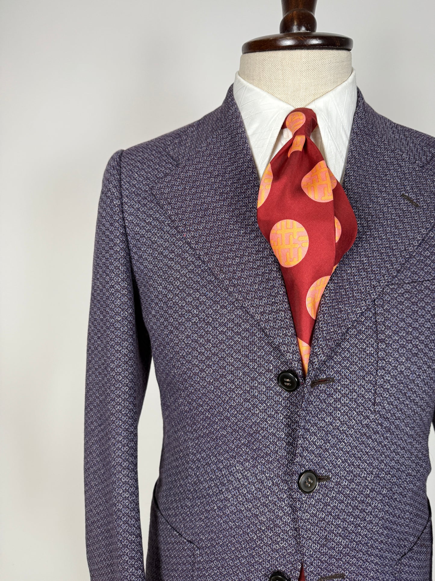 Completo anni ‘70 viola optical - tg. 44