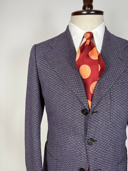 Completo anni ‘70 viola optical - tg. 44