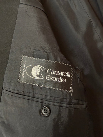 Smoking estivo Cantarelli anni '80 lana e mohair - tg. 50, pantaloni 52