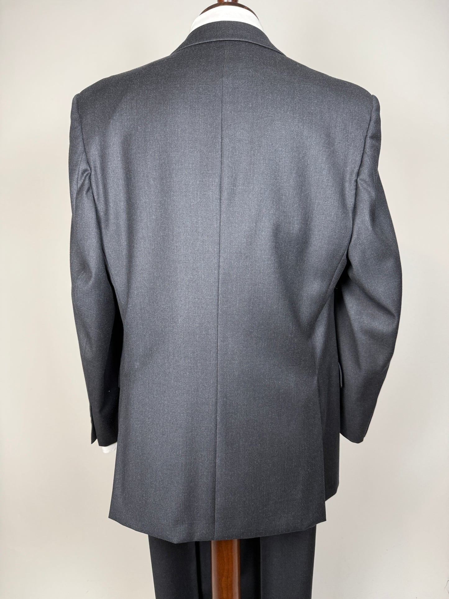 Completo Corneliani anni ‘90 flanella antracite - tg. 50/52