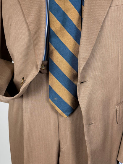 Cravatta Valentino righe blu e marrone