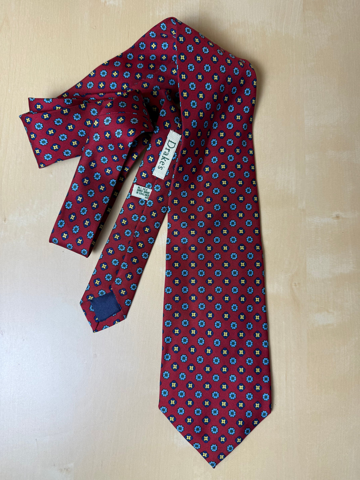 Cravatta Drake's made in England micro fantasia