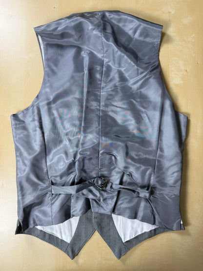 Completo 3 pezzi anni '70 herrigbone grigio - tg. 44