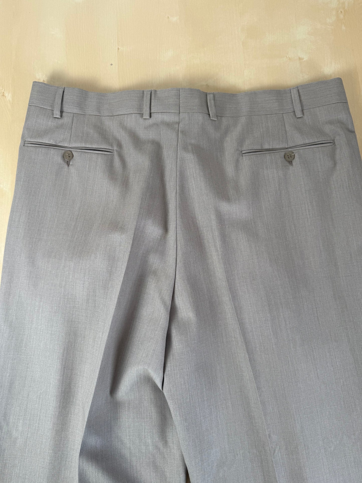 Completo fresco lana verde cachi-oliva anni '80 (NOS) - tg. 56