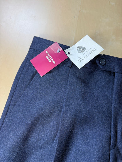 Pantaloni flanella blu notte anni '90 (NOS) - tg. 50
