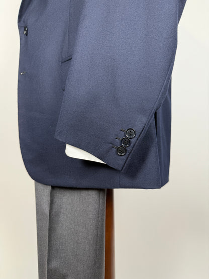Giacca sartoriale in flanella blu - tg. 54/56 drop basso
