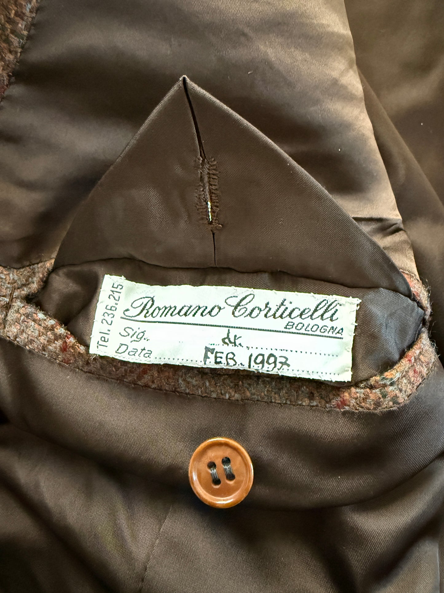 Giacca sartoriale in cashmere a quadri - tg. 52