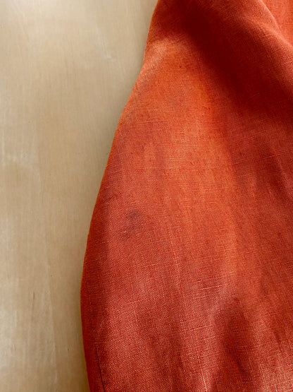Giacca sartoriale D. Caraceni-Campagna lino irlandese arancio - tg. 50/52