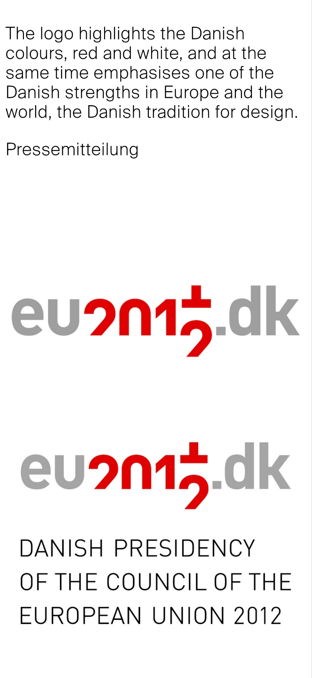 Cravatta presidenza Consiglio UE Danimarca 2012