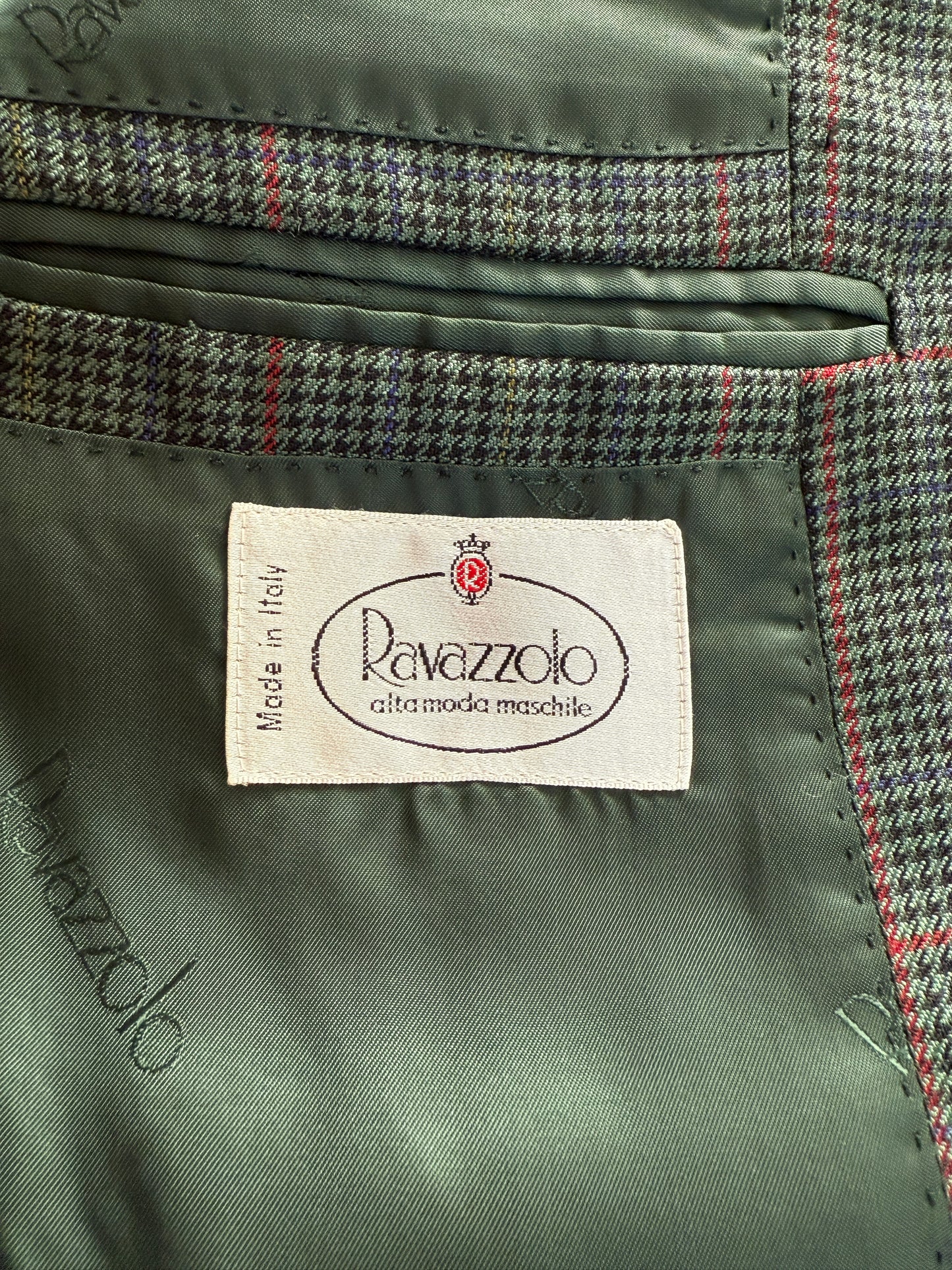 Giacca made-to-measure flanella pettinata pied-de-poule finestrato - tg. 50