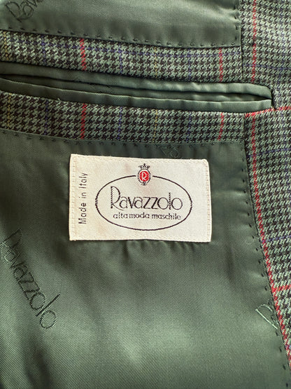 Giacca made-to-measure flanella pettinata pied-de-poule finestrato - tg. 50