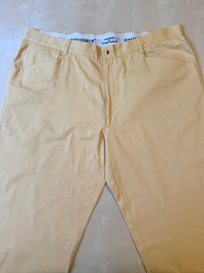 Pantalone chino color giallo crema - tg. 56/58