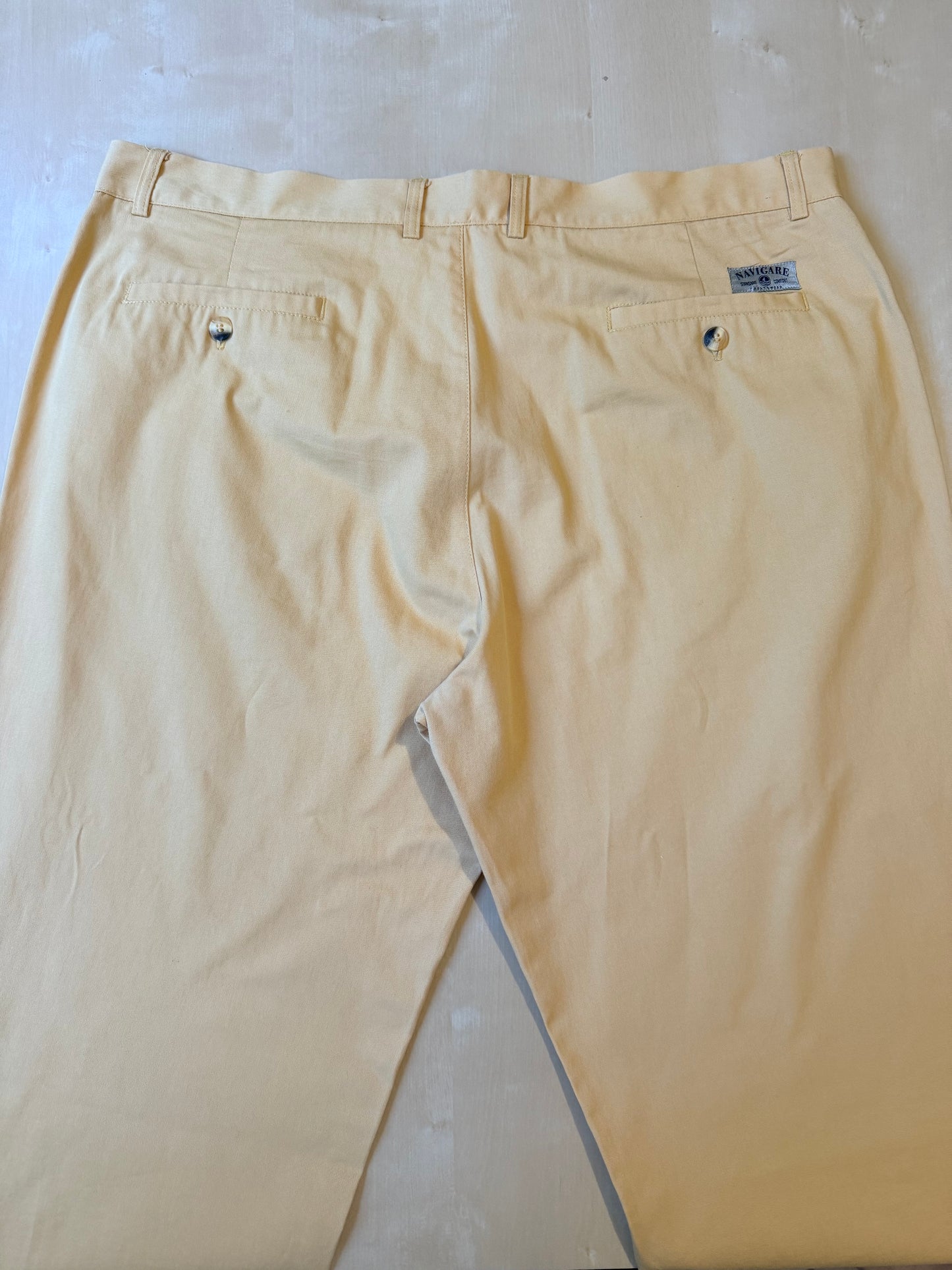 Pantalone chino color giallo crema - tg. 56/58