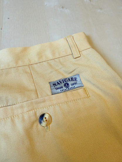 Pantalone chino color giallo crema - tg. 56/58