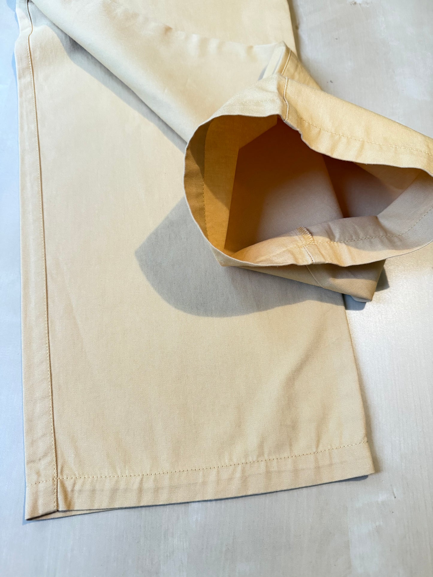 Pantalone chino color giallo crema - tg. 56/58