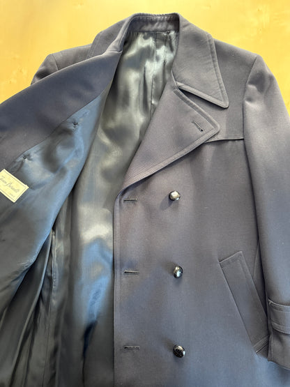 Cappotto/trench anni ‘70 in twill di lana - tg. 48-50