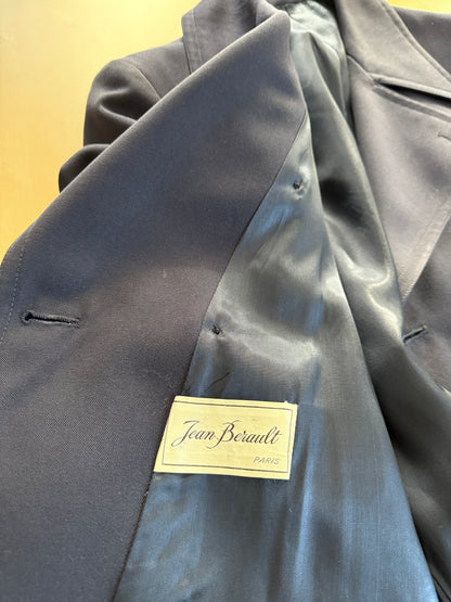 Cappotto/trench anni ‘70 in twill di lana - tg. 48-50