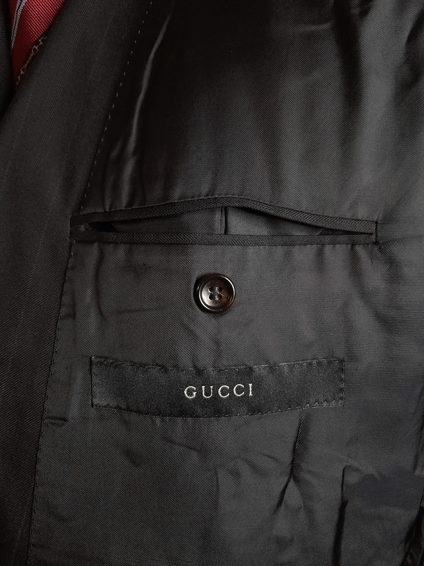 Doppiopetto Gucci blu notte gessato tg. 52