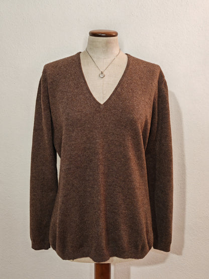 Pullover Ballantyne marrone lana e cashmere tg. 48