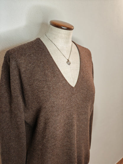 Pullover Ballantyne marrone lana e cashmere tg. 48