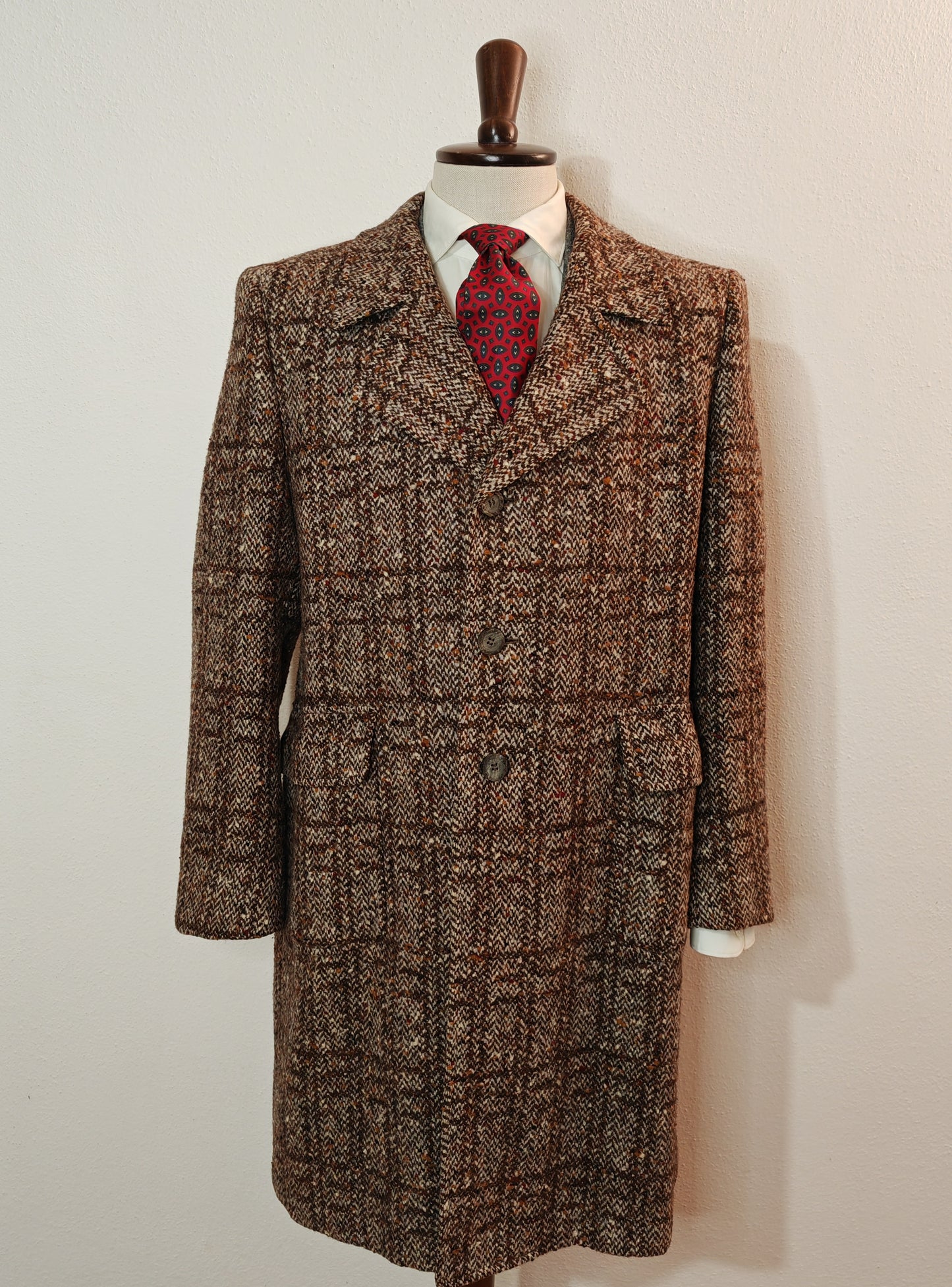 Cappotto in tweed donegal tg. 50/52