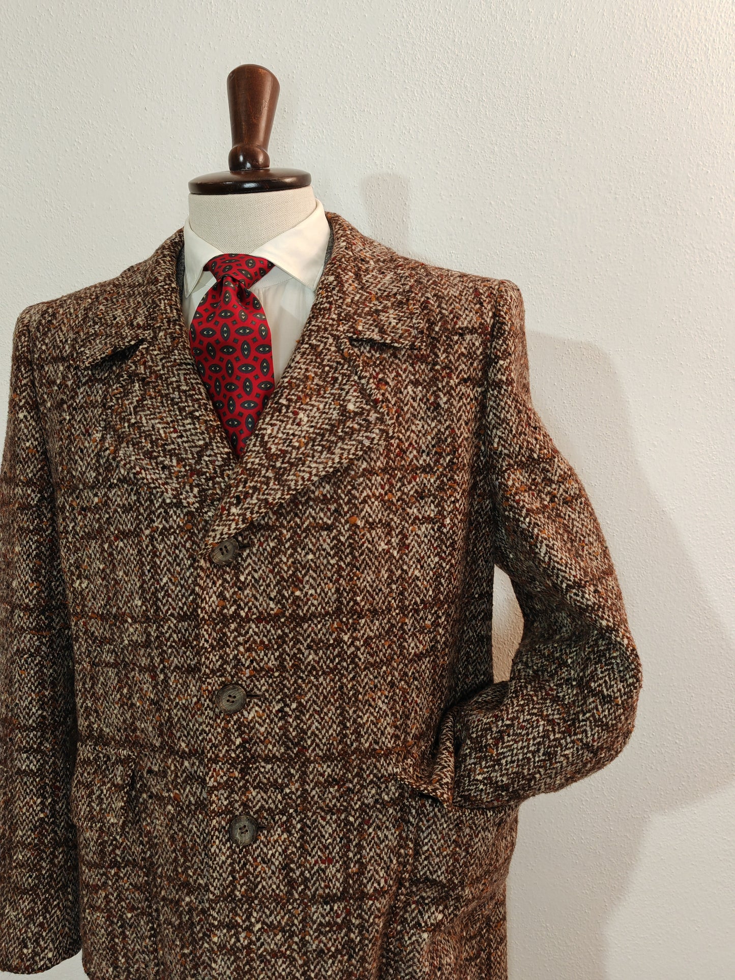 Cappotto in tweed donegal tg. 50/52