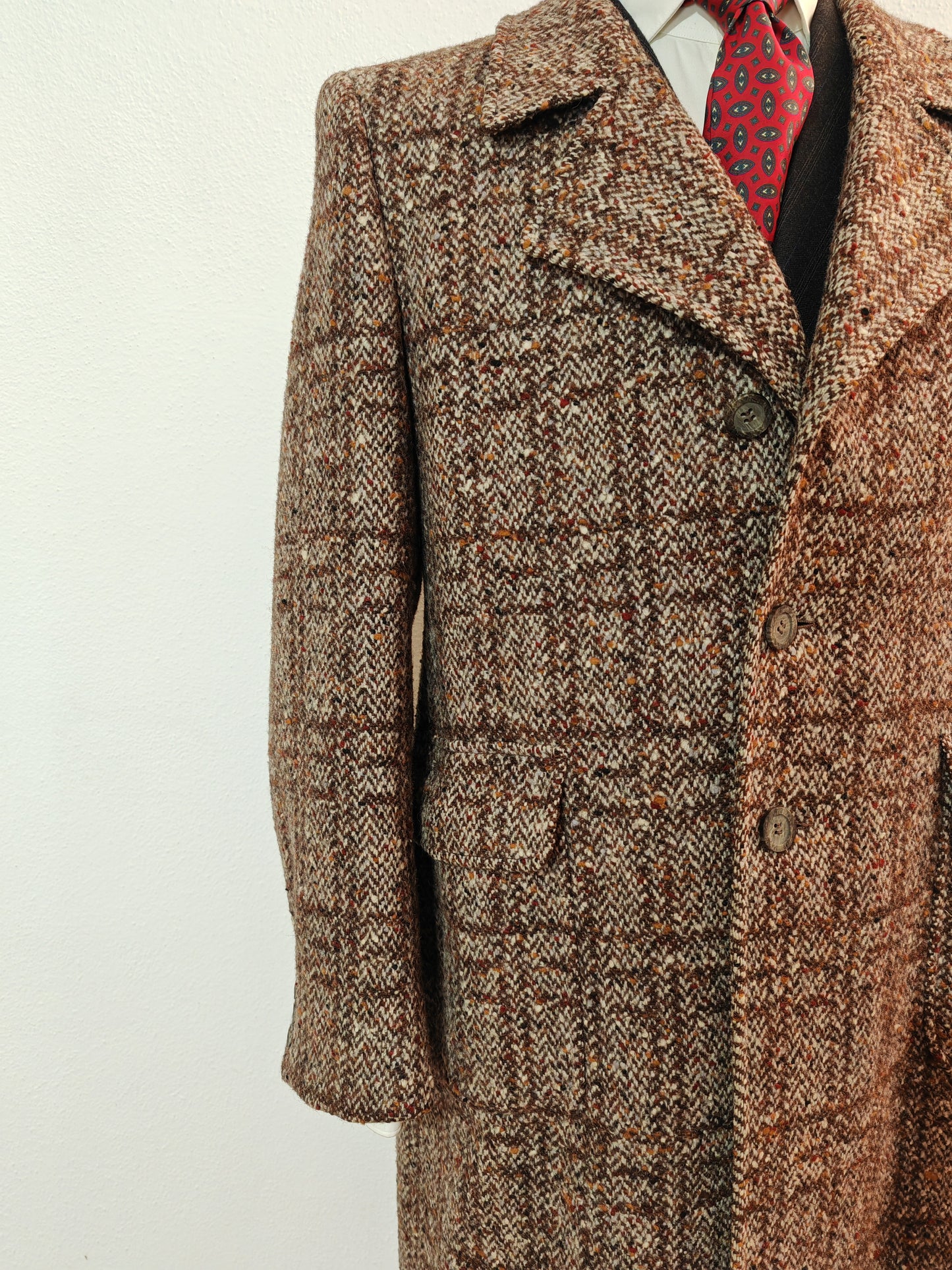 Cappotto in tweed donegal tg. 50/52