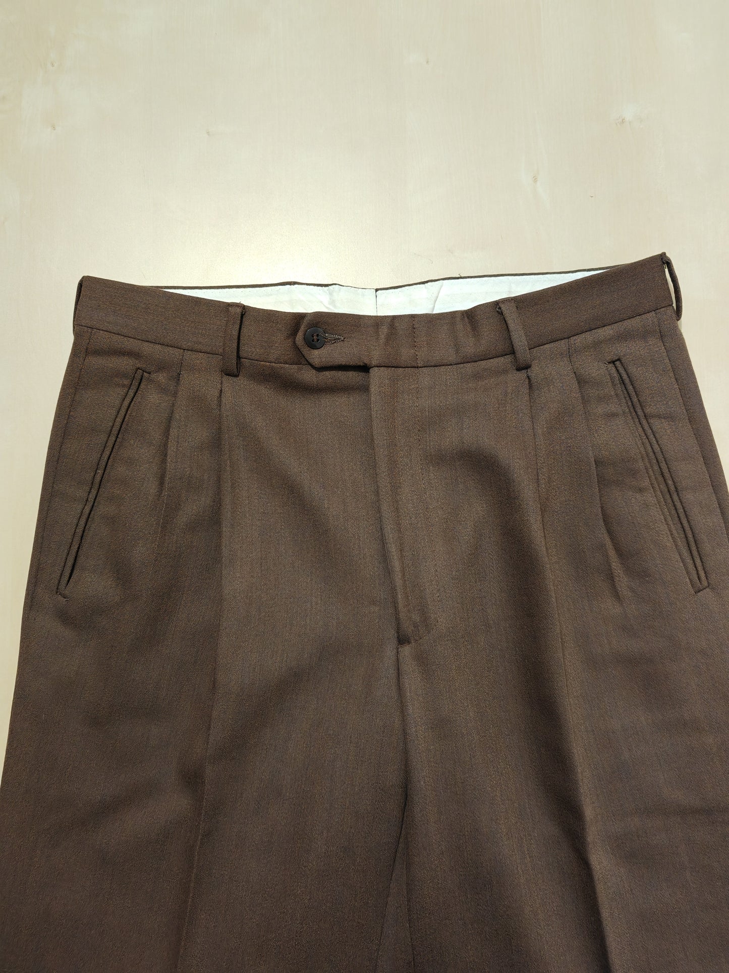 Pantaloni marroni lana - tg. 50