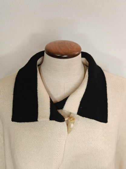 Cardigan Ralph Lauren con alamaro, 100% lana - M