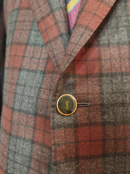 Blazer Yves Saint Laurent tartan vintage - tg. 52