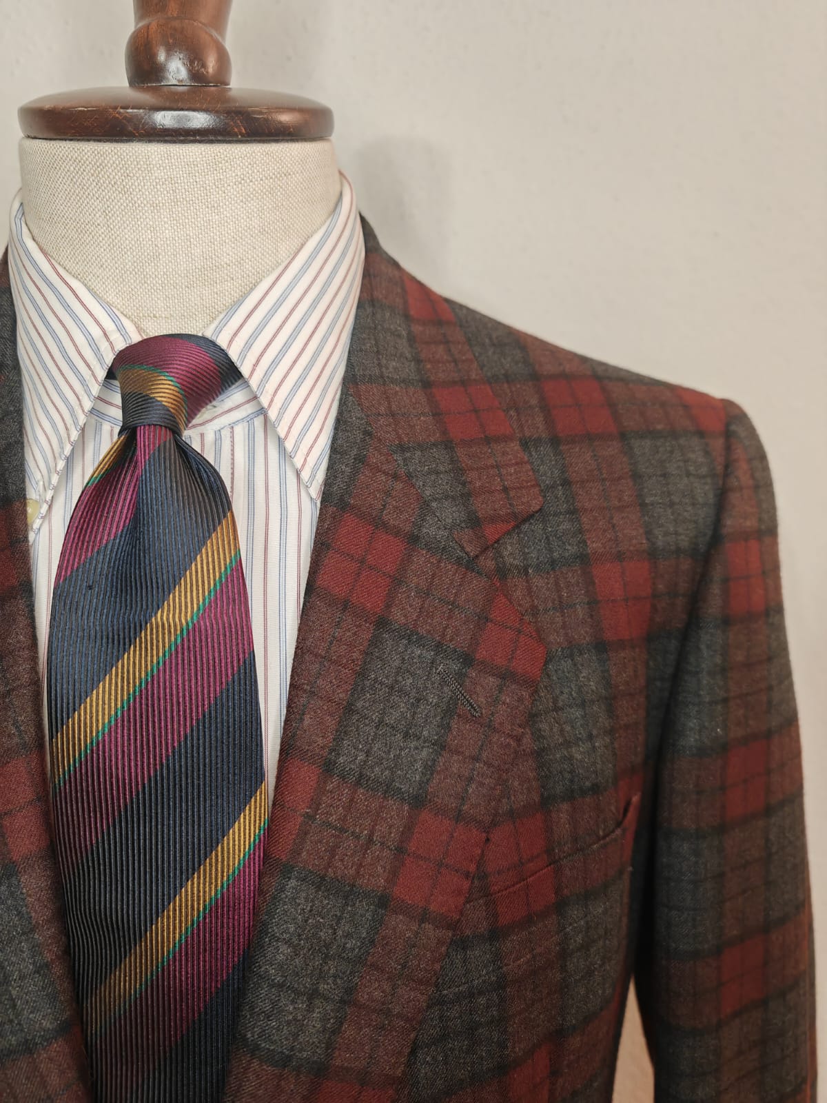 Blazer Yves Saint Laurent tartan vintage - tg. 52