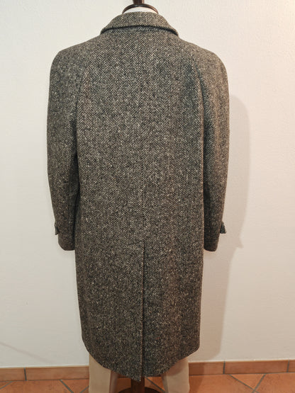 Cappotto tweed spinato raglan anni '70/'80 - tg. 52