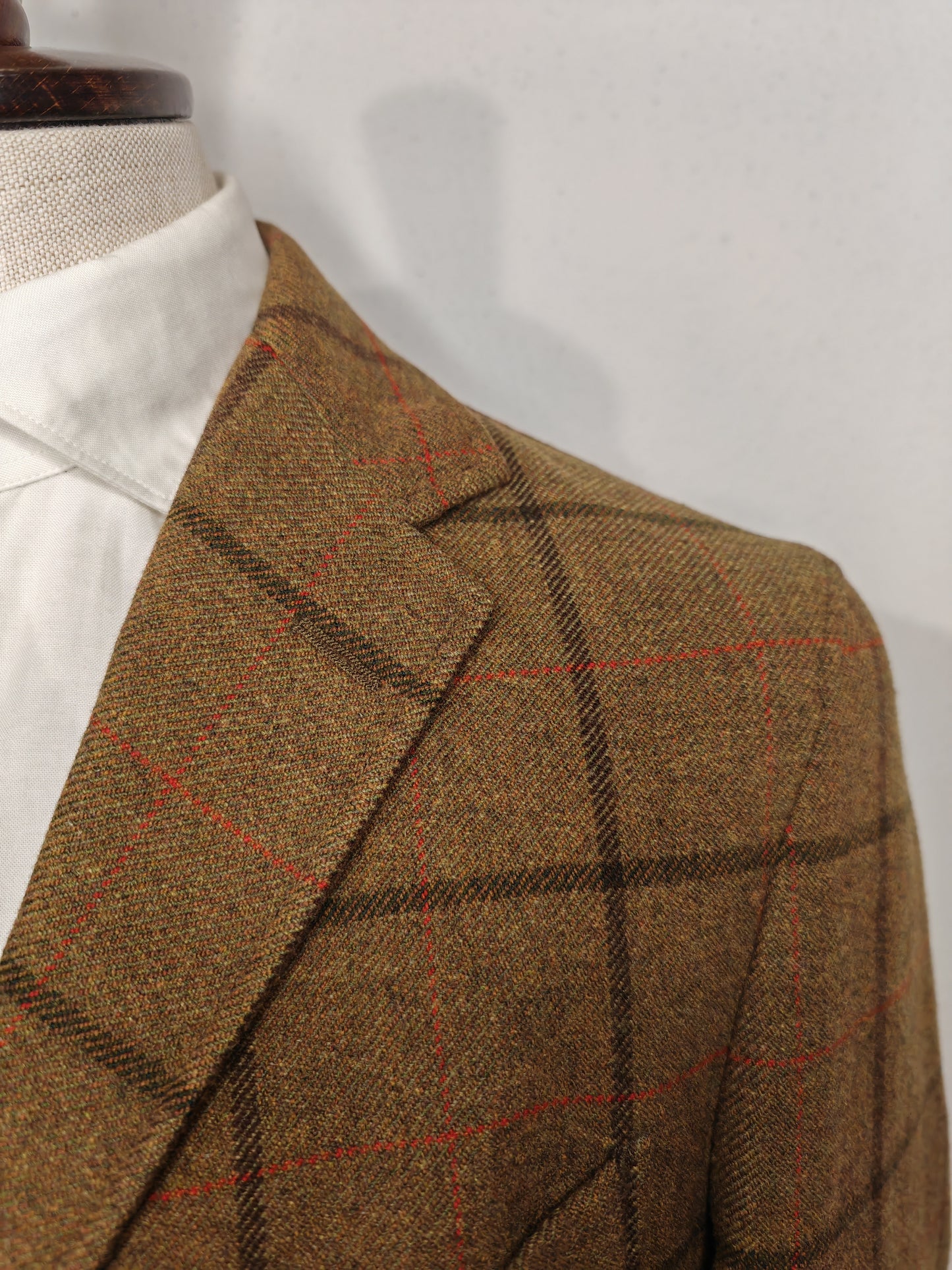 Giacca destrutturata Boglioli Coat, lana windowpane - tg. 48