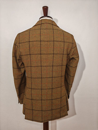 Giacca destrutturata Boglioli Coat, lana windowpane - tg. 48