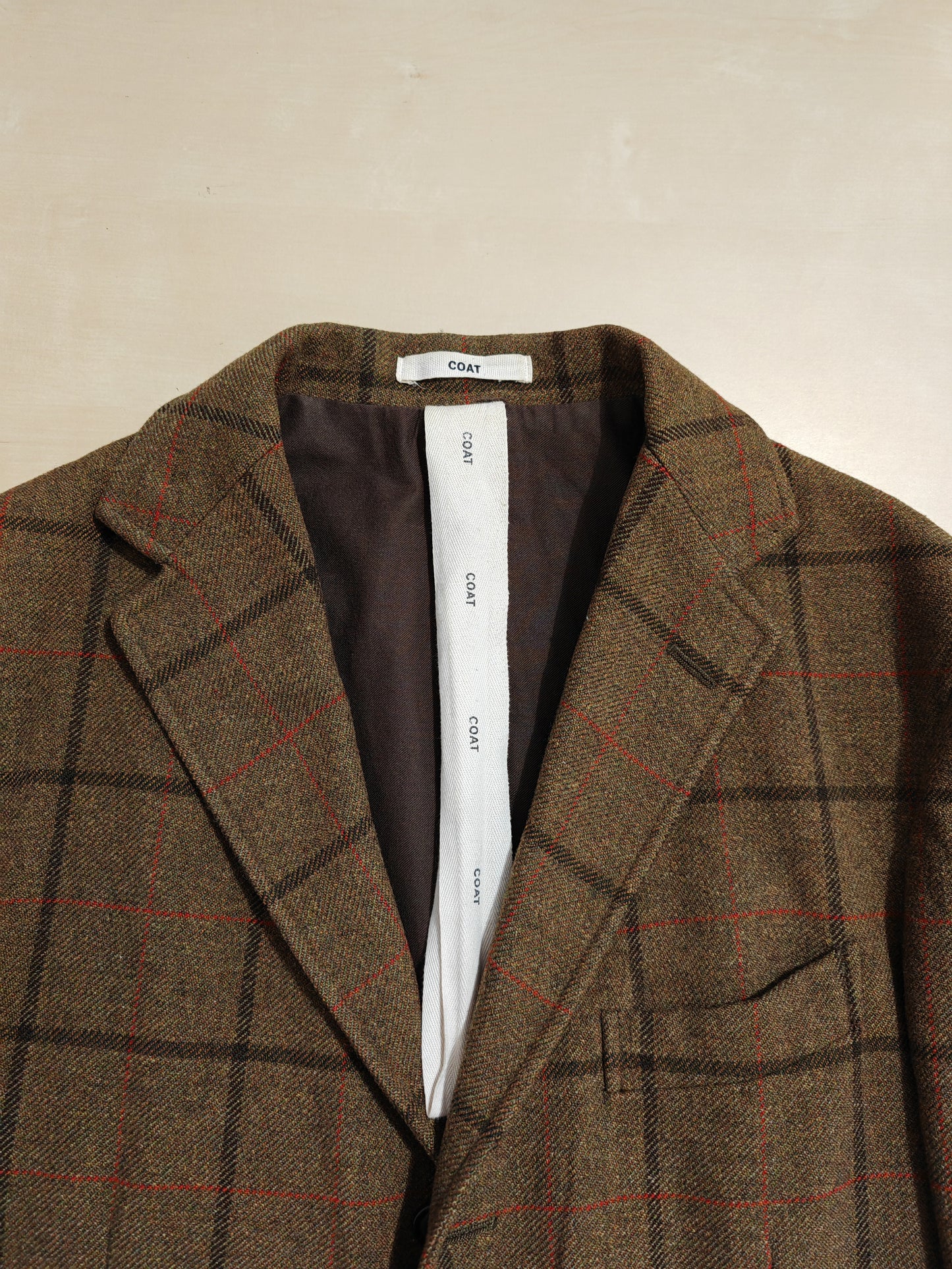 Giacca destrutturata Boglioli Coat, lana windowpane - tg. 48