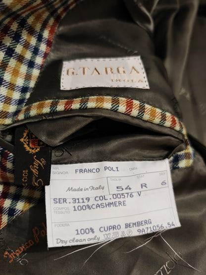 Giacca sartoriale puro cashmere tess. Loro Piana - tg. 54