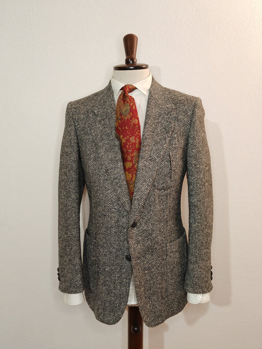 Giacca tweed scozzese spinato anni '70 - tg. 48