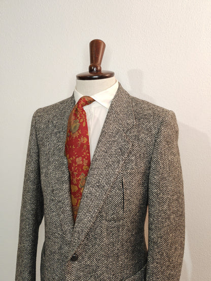 Giacca tweed scozzese spinato anni '70 - tg. 48