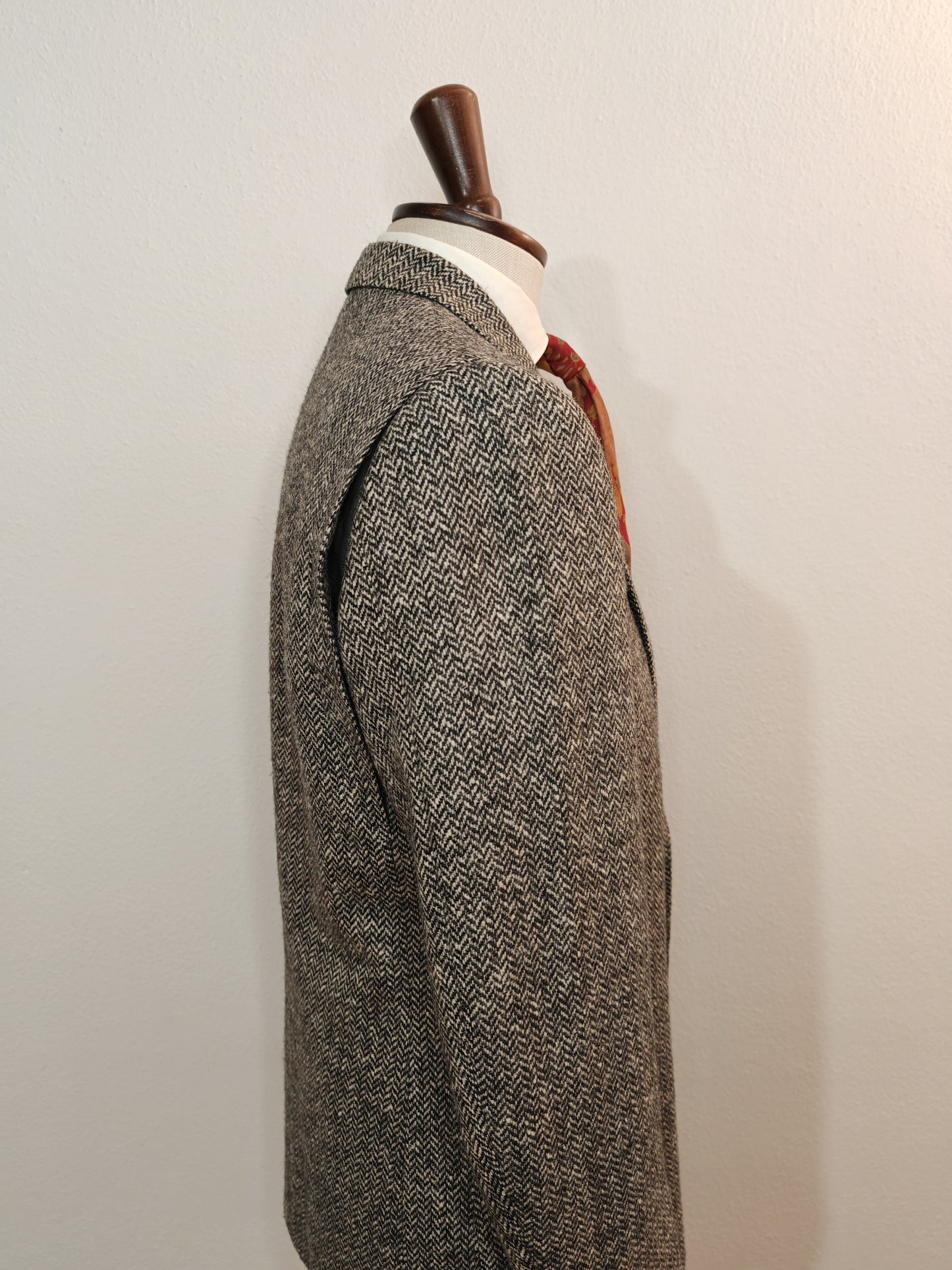 Giacca tweed scozzese spinato anni '70 - tg. 48