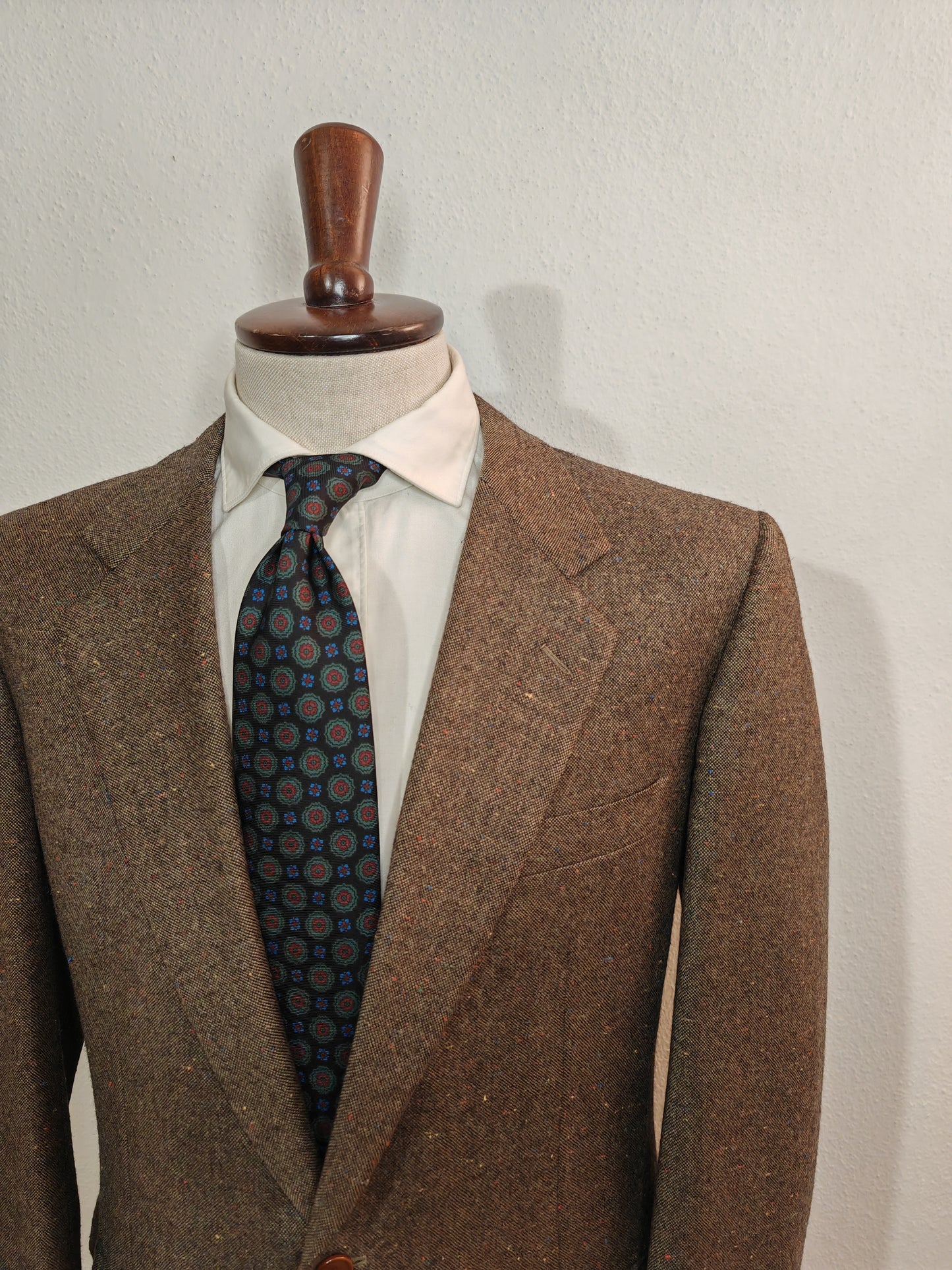 2 bottoni Giusti Bologna in tweed donegal irlandese - tg. 50