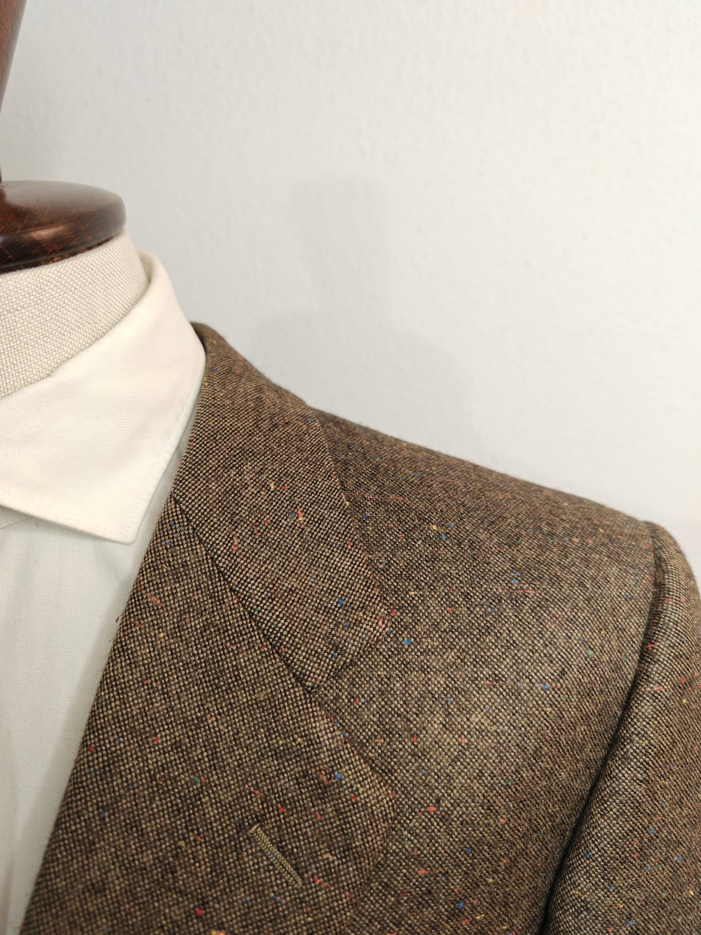 2 bottoni Giusti Bologna in tweed donegal irlandese - tg. 50