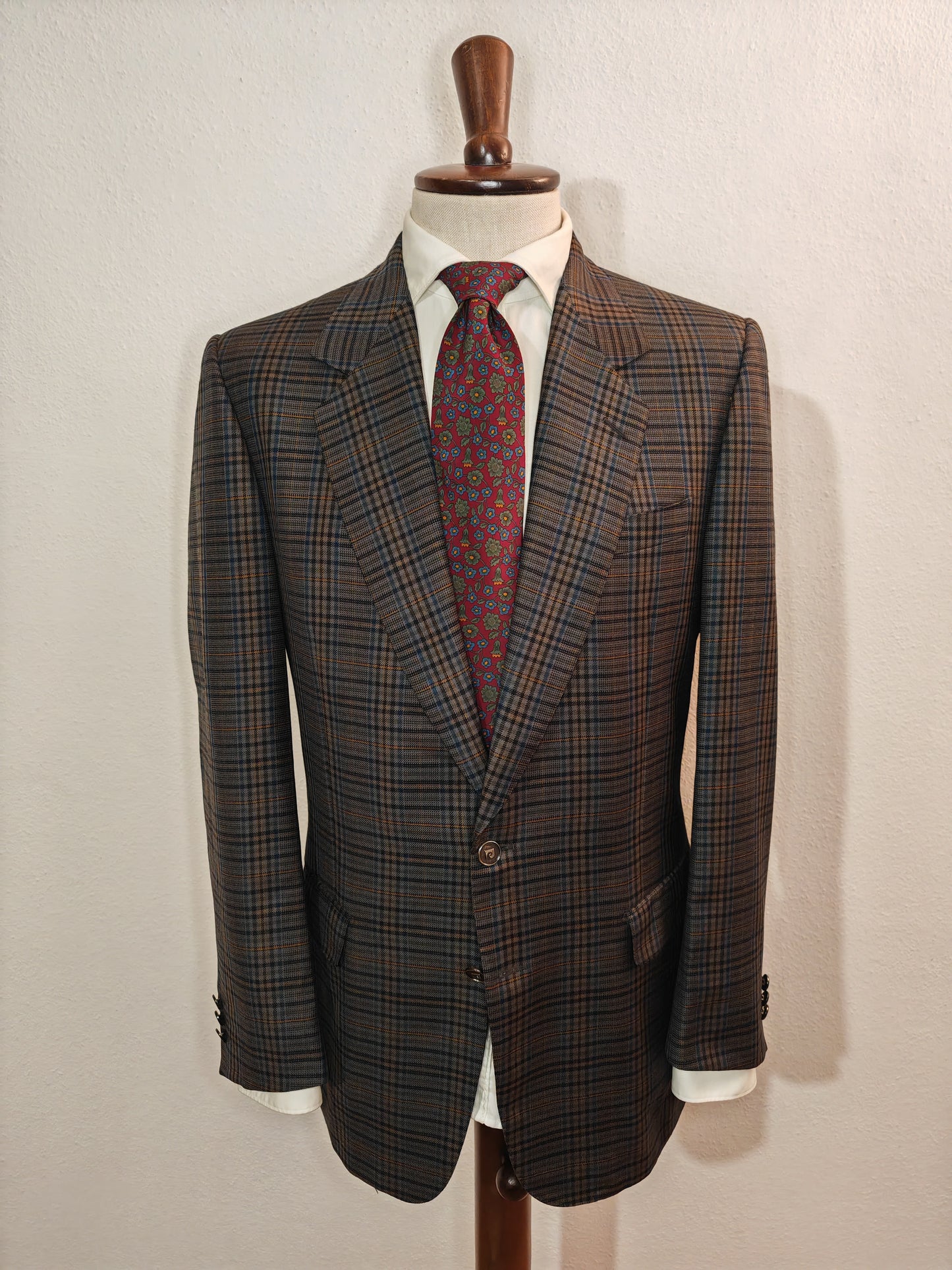 Blazer Pierre Cardin quadretti lana merino - tg. 50/52