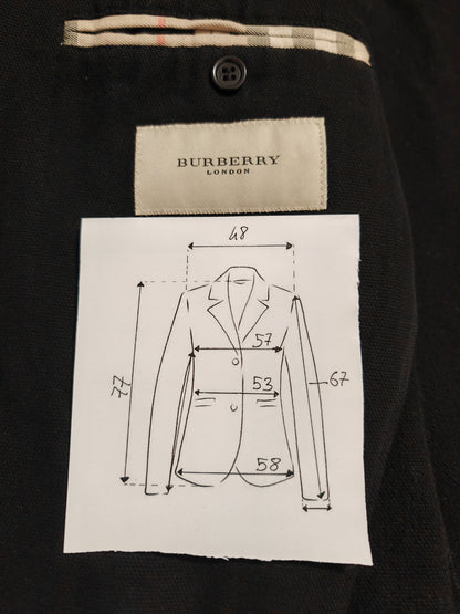 Burberry destructured jacket, 100% cotton piquet - sz. 52