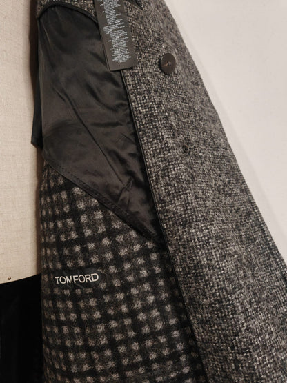 Cappotto Tom Ford doppiopetto in alpaca e lana - tg. XXL