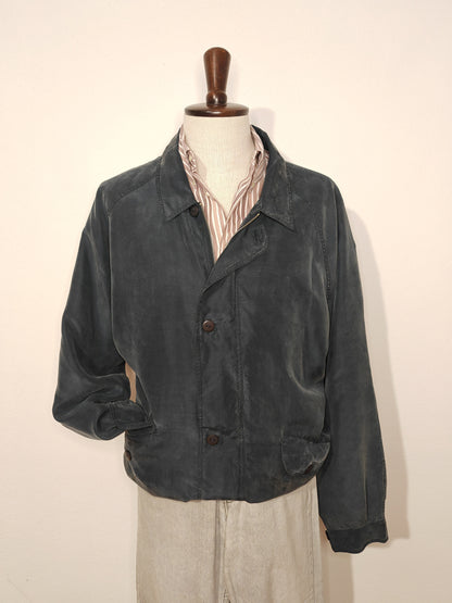 Bomber vintage in pura seta ssndwash - tg. 56