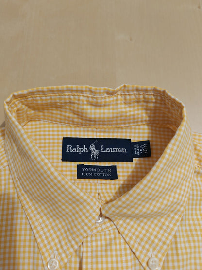 Camicia Ralph Lauren Yarmouth vichy giallo - 15 1/2