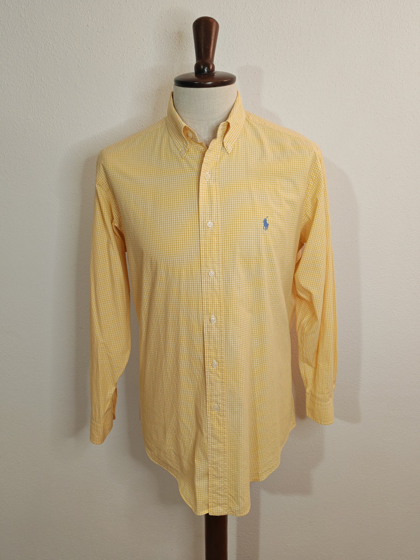 Camicia Ralph Lauren Yarmouth vichy giallo - 15 1/2