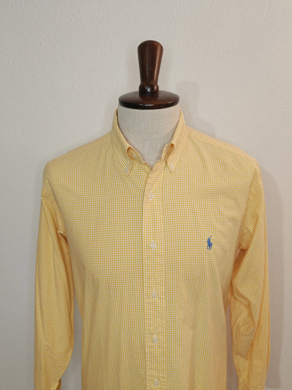 Camicia Ralph Lauren Yarmouth vichy giallo - 15 1/2