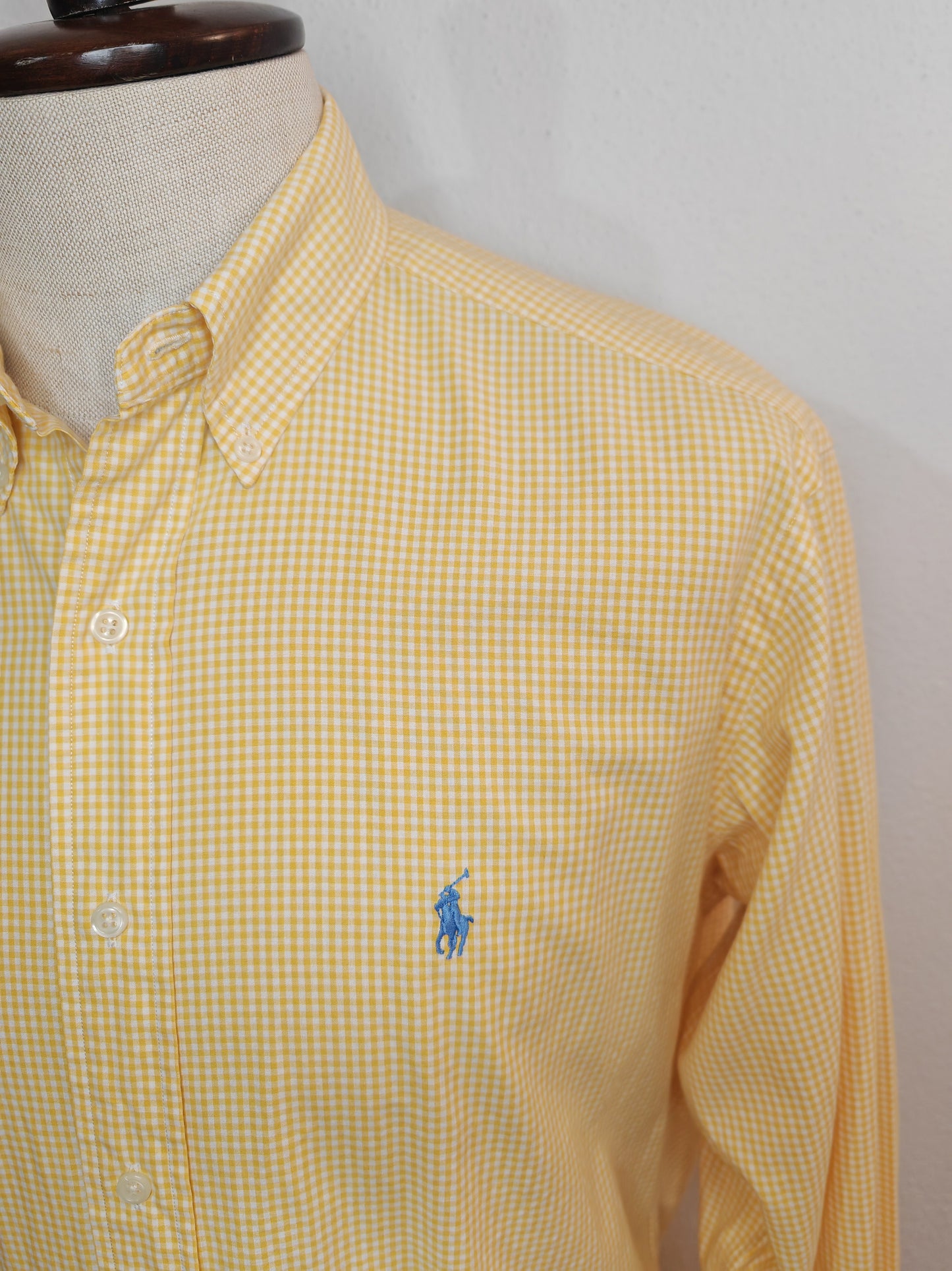 Camicia Ralph Lauren Yarmouth vichy giallo - 15 1/2